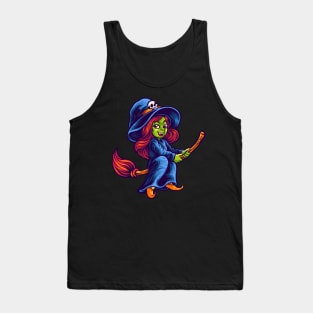 halloween character witch head Tank Top